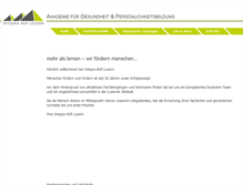 Tablet Screenshot of integra-agp-luzern.ch